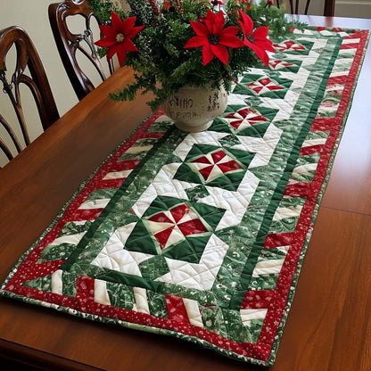 Evergreen Elegance Quilted Table Runner NCU0NT1918