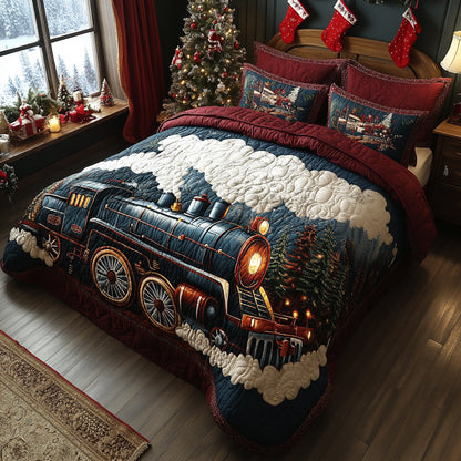 Evergreen Express 3-Piece Quilted Bedding Set NCU0DV8218