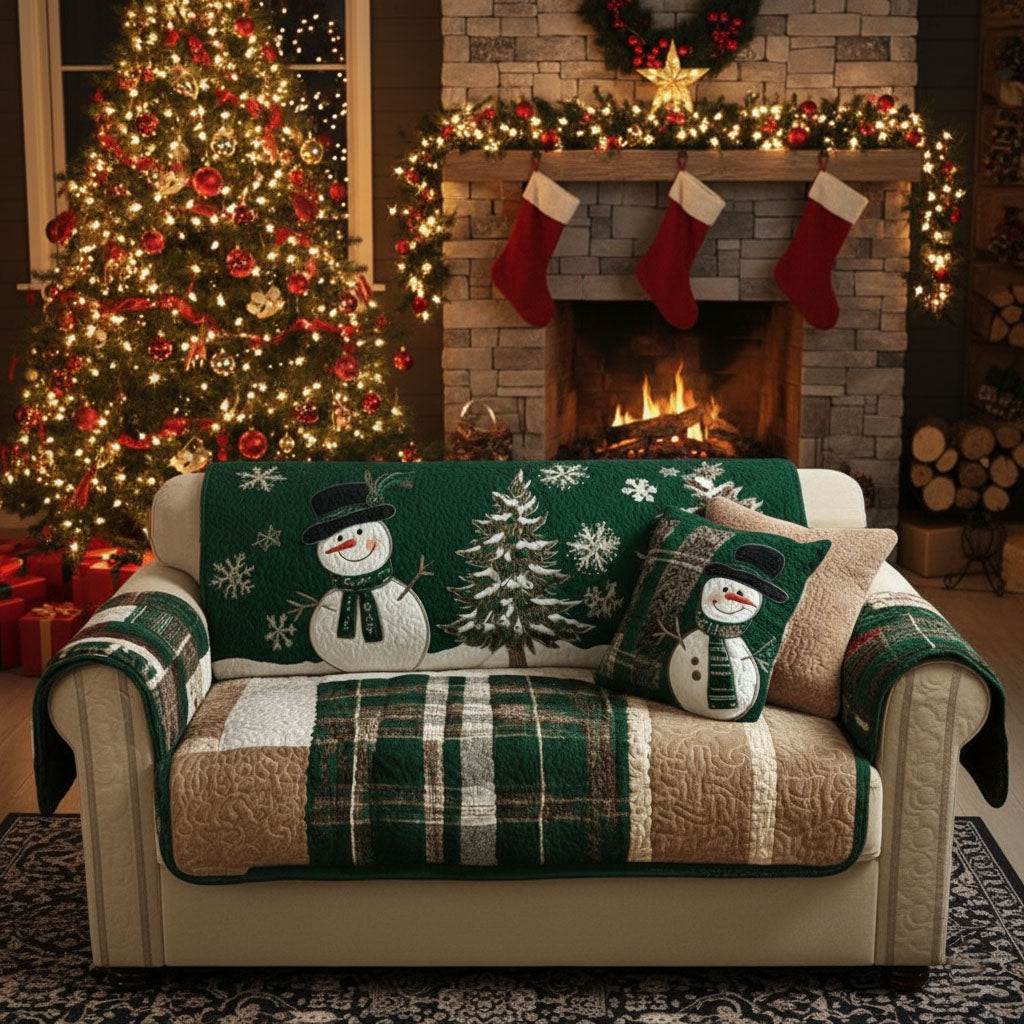 Evergreen Festive Nights Quilted Sofa Cover NCU0PT10360