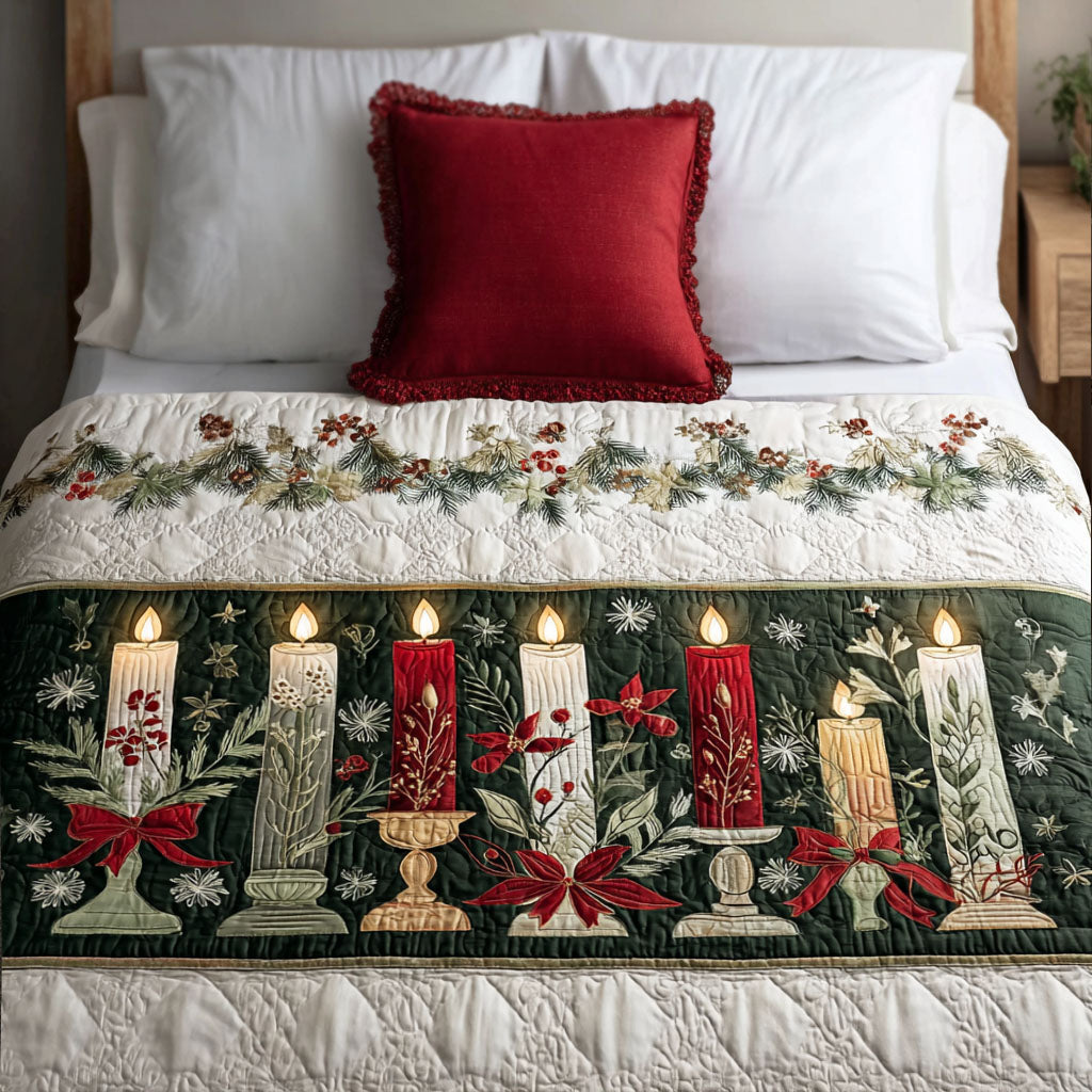 Evergreen Flame Quilted Bed Runner NCU0PT9638