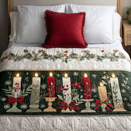 Evergreen Flame Quilted Bed Runner NCU0PT9638