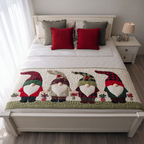 Evergreen Glow Quilted Bed Runner NCU0PT8982