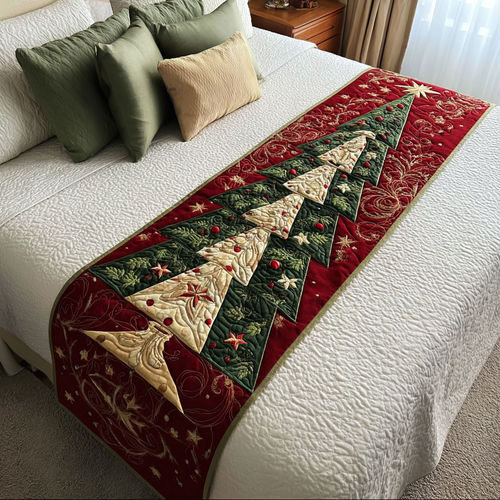 Evergreen Joy Quilted Bed Runner NCU0DK10111