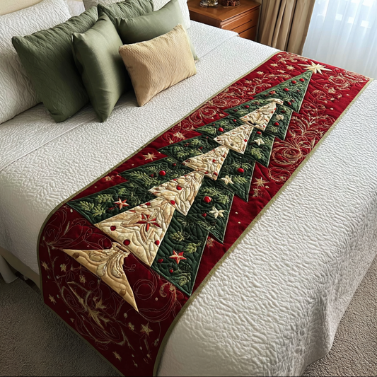 Evergreen Joy Quilted Bed Runner NCU0DK10111