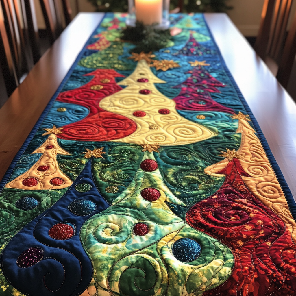 Wild Majesty Quilted Table Runner NCU0NTV378