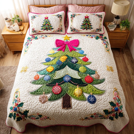 Evergreen Light 3-Piece Quilted Bedding Set NCU0TD456