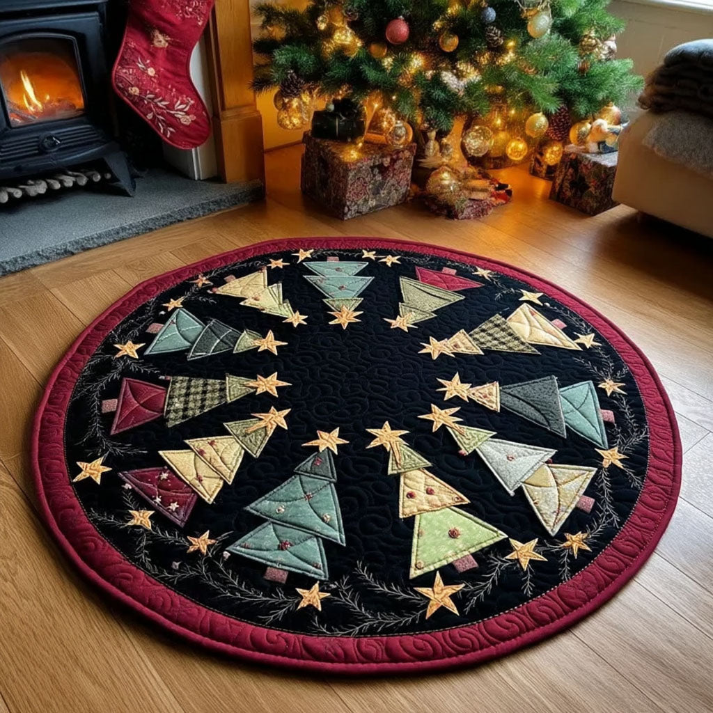Evergreen Magic Quilted Round Mat NCU0TV336