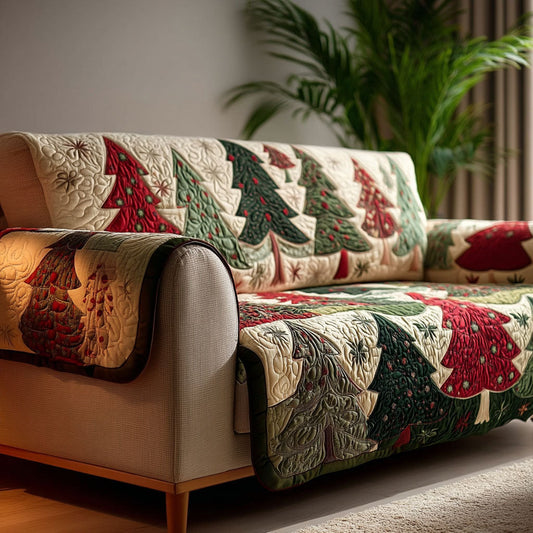 Evergreen Patchwork Quilted Sofa Cover NCU0TV432