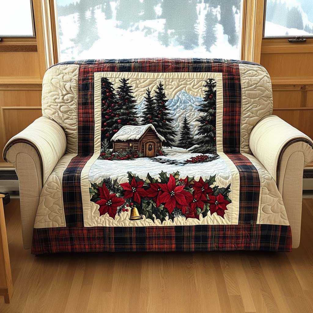 Evergreen Scene Quilted Sofa Cover NCU0NT10932