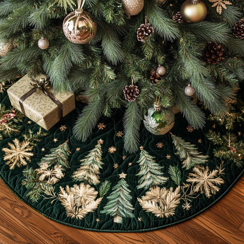 Evergreen Scent Christmas Quilted Tree Skirt NCU0NT11084