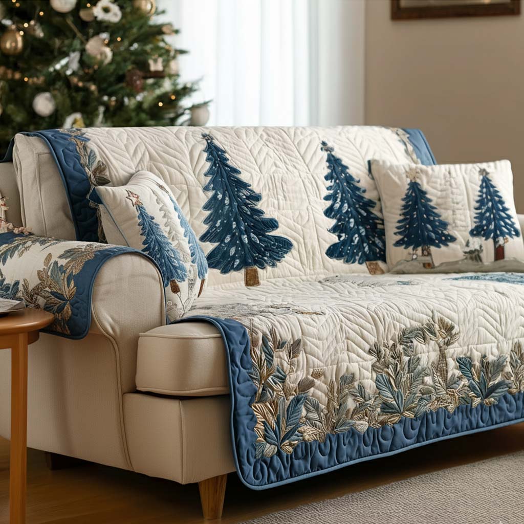 Evergreen Sparkle Quilted Sofa Cover NCU0NT11295