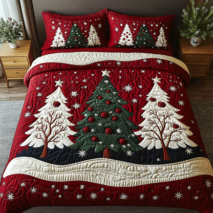 Evergreen Star 3-Piece Quilted Bedding Set NCU0DK11032