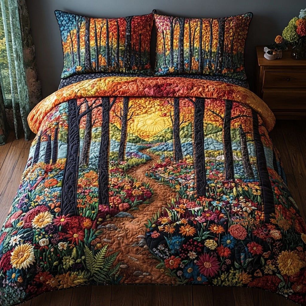 Evergreen Trail 3-Piece Quilted Bedding Set NCU0DV9545