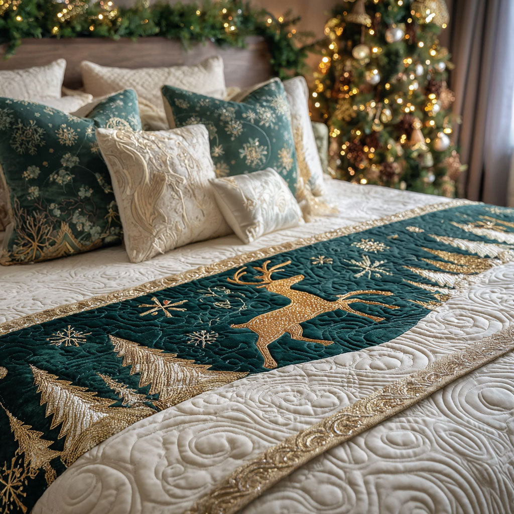 Evergreen Trail Quilted Bed Runner NCU0TV1245