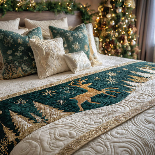 Evergreen Trail Quilted Bed Runner NCU0TV1245