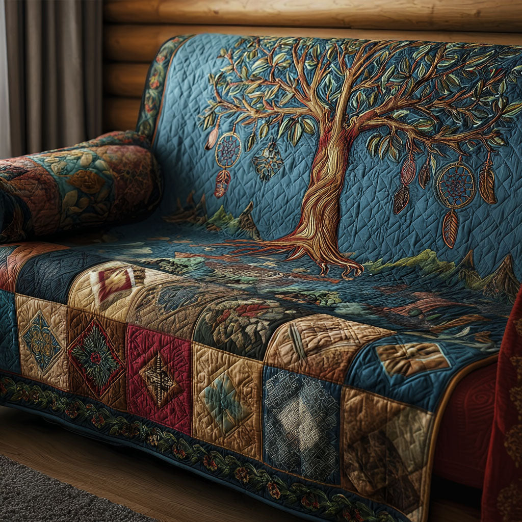 Everlasting Arbor Quilted Sofa Cover NCU0PT11296