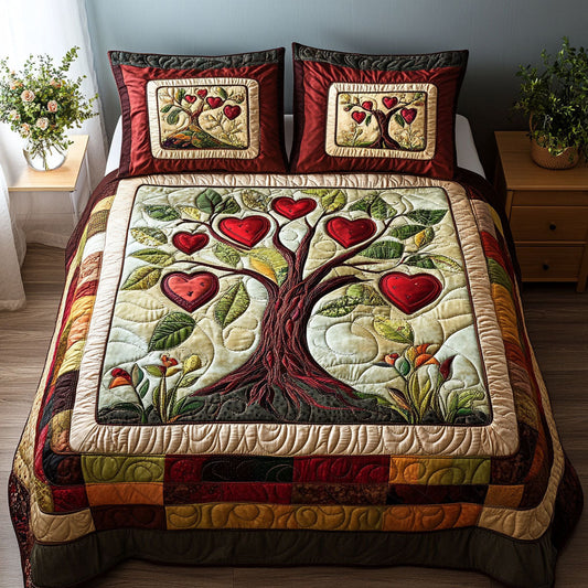 Everlasting Bloom 3-Piece Quilted Bedding Set NCU0NT2770