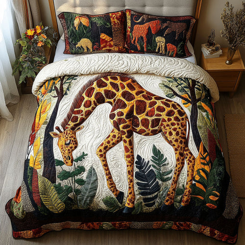 Everlasting Safari 3-Piece Quilted Bedding Set NCU0PT4350