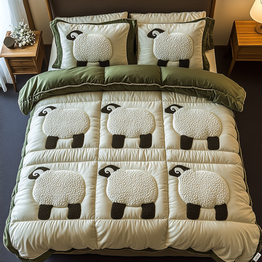 Ewe And Me 3-Piece Quilted Bedding Set NCU0DK2313
