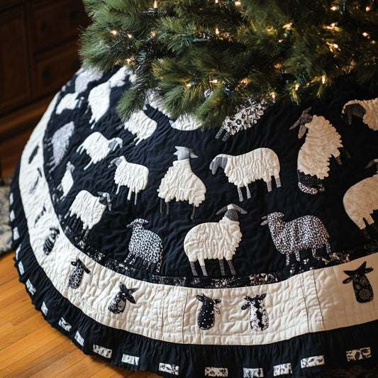 Ewes Haven Quilted Christmas Tree Skirt NCU0PT2413