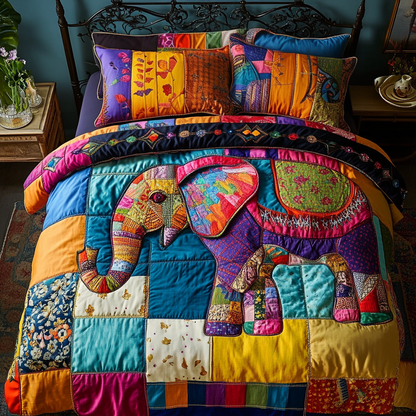 Exotic Comfort 3-Piece Quilted Bedding Set NCU0VH3633