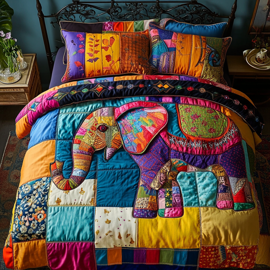 Exotic Comfort 3-Piece Quilted Bedding Set NCU0VH3633