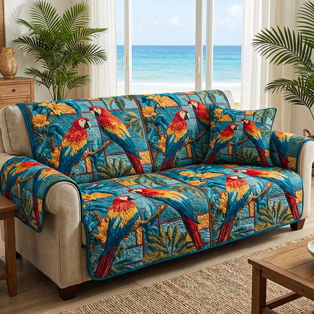 Exotic Escape Quilted Sofa Cover NCU0NT12157