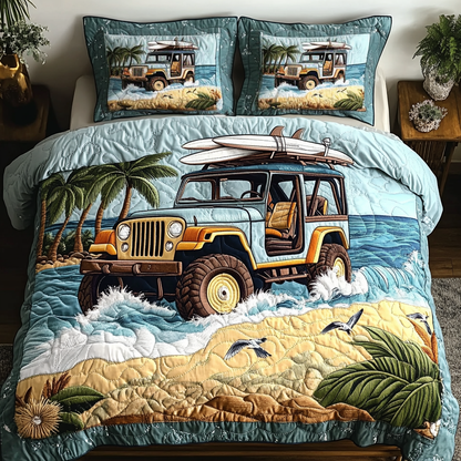 Explorer Road 3-Piece Quilted Bedding Set NCU0VL2294