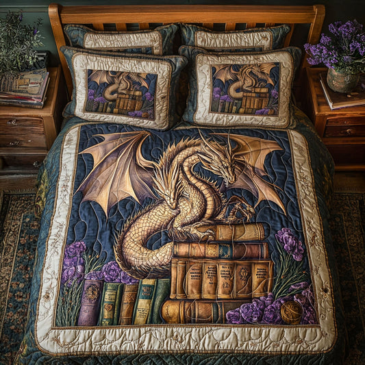 Fabled Wings 3-Piece Quilted Bedding Set NCU0PT5562