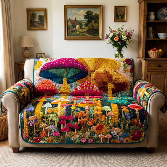 Fairy Harvest Quilted Sofa Cover NCU0XD2407
