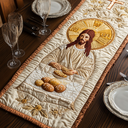 Faith Crafted Quilted Table Runner NCU0VH4940