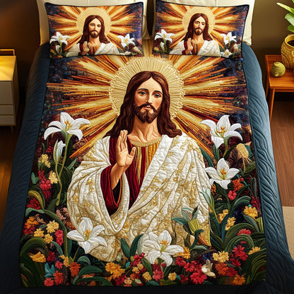 Faith Embrace 3-Piece Quilted Bedding Set NCU0NT6519