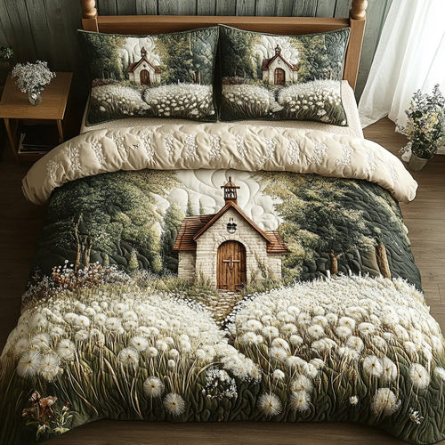 Faith Meadow 3-Piece Quilted Bedding Set NCU0DV6554