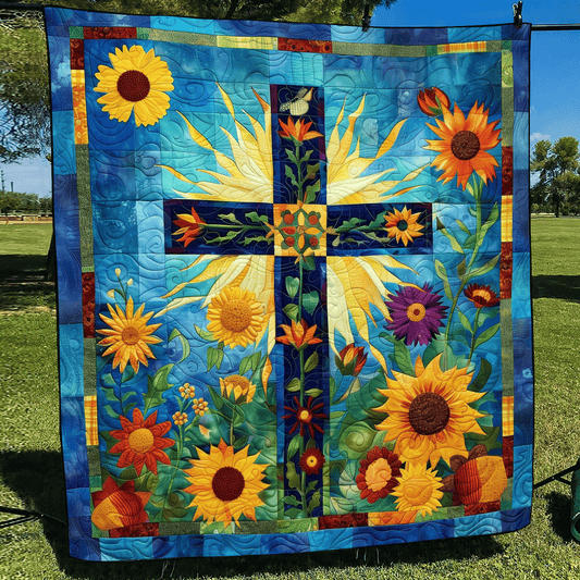 Faithful Blooms Quilted Blanket NCU0TH992