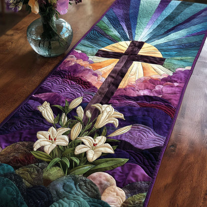 Faithful Dawn Quilted Table Runner NCU0NT12314
