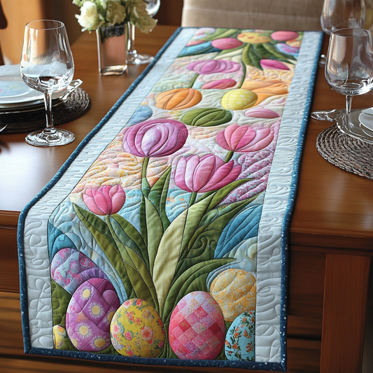 Faithful Flowers Quilted Table Runner NCU0DV4017