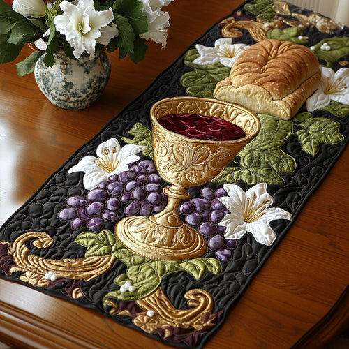 Faithful Gathering Quilted Table Runner NCU0NT6734