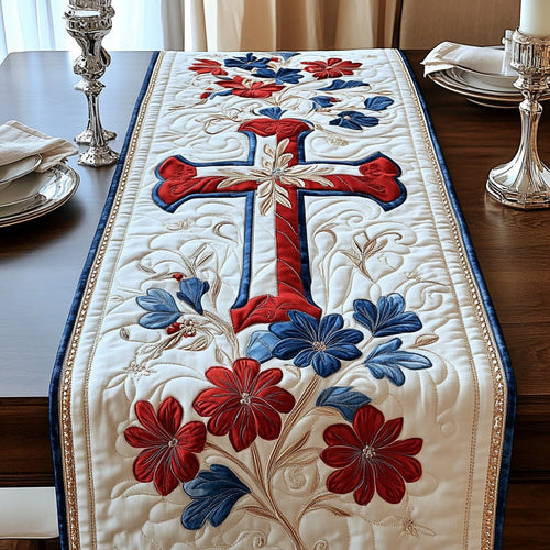 Faithful Glory Quilted Table Runner NCU0DV6552