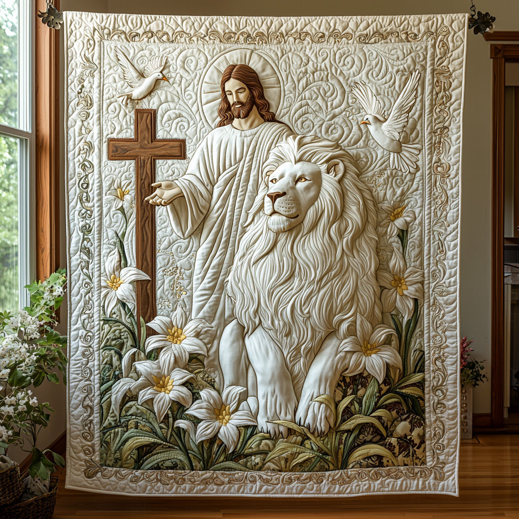 Faithful Guardian Quilted Blanket NCU0DV6464