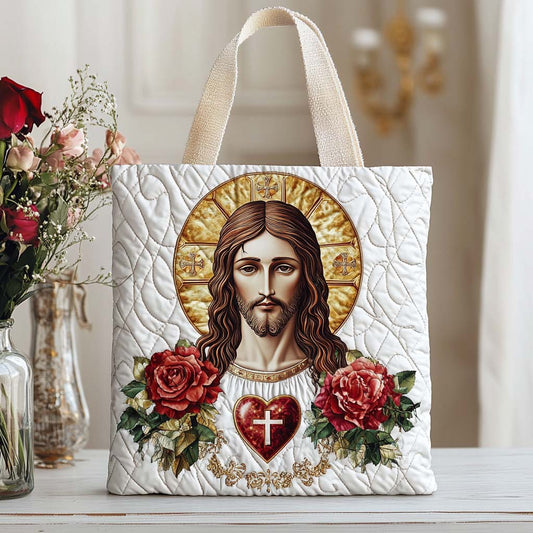 Faithful Heart Walk Quilted Tote Bag NCU0NT8542