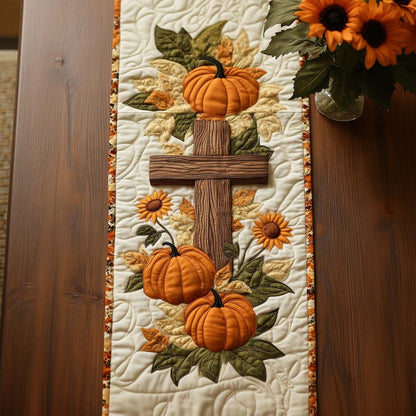 Faithful Season Quilted Table Runner NCU0NT9015