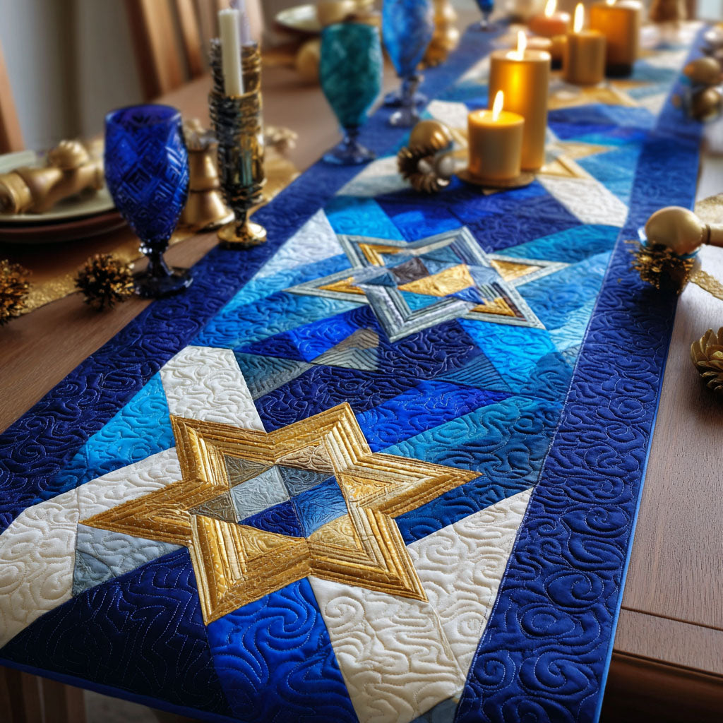 Faithful Star Quilted Table Runner NCU0NT12011