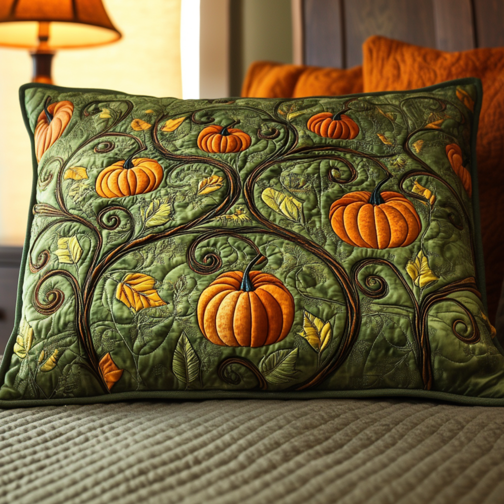 Fall Garden Path Quilted Bedding Pillow Case NCU0NT8870
