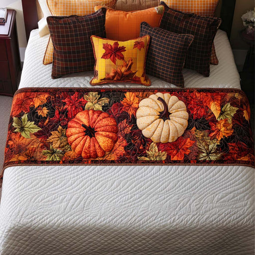 Fall Blessing Path Quilted Bed Runner NCU0NT8441