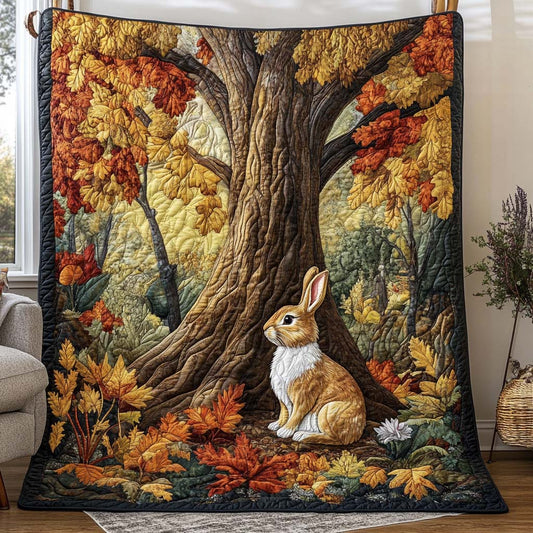 Fall Bunny Nest Quilted Blanket NCU0NT9338