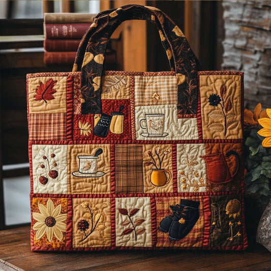 Fall Colors Quilted Tote Bag NCU0PT7904