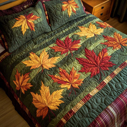 Fall Comfort Home 3-Piece Quilted Bedding Set NCU0NT8349