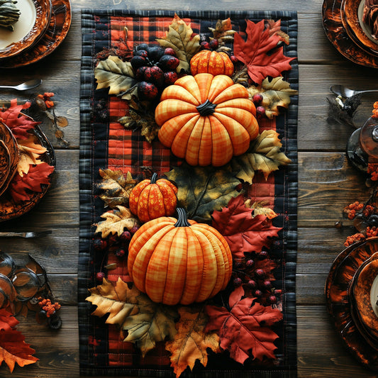 Fall Flavors Quilted Table Runner NCU0DV7115