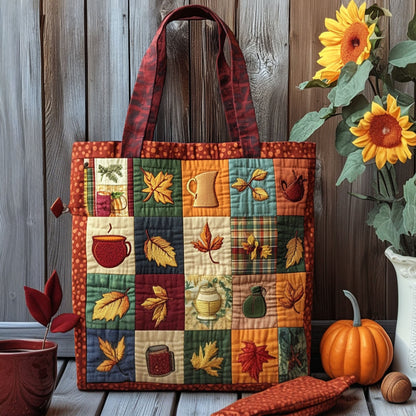 Fall Garden Quilted Tote Bag NCU0PT7905