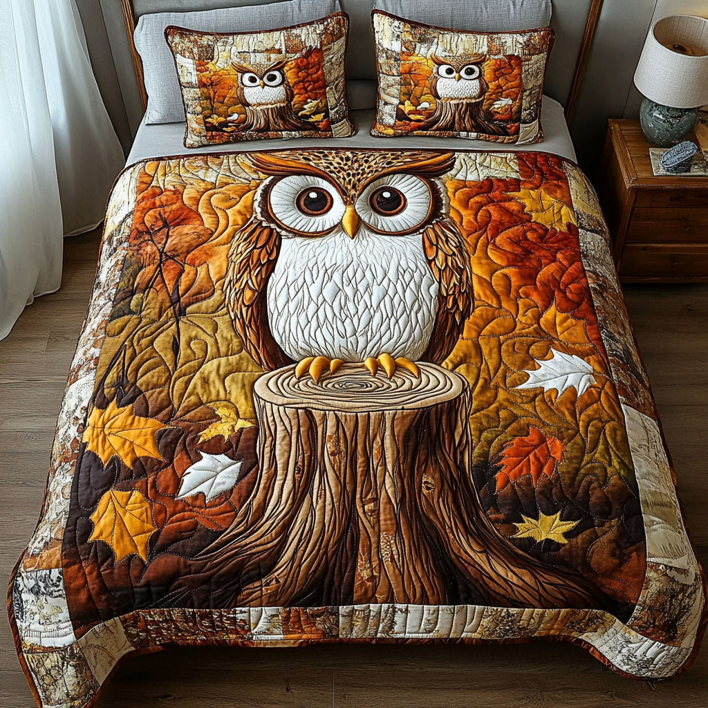 Fall Guardian 3-Piece Quilted Bedding Set NCU0NT4740